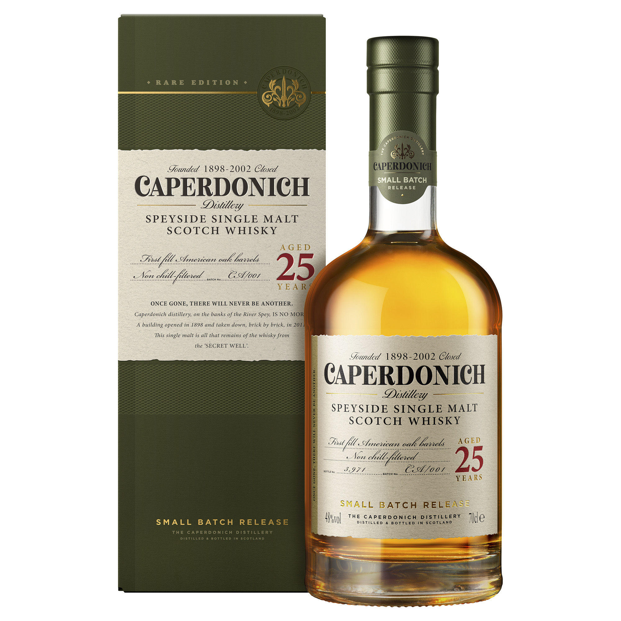 Caperdonich Speyside Single Malt Scotch Whisky 25yo 48 % 0,7l