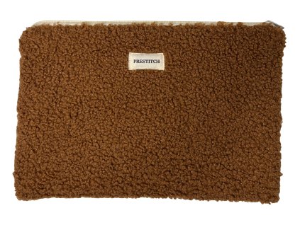 Plochá kosmetická taška Prestitch | Teddy (hnědá)