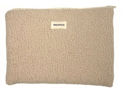Plochá kosmetická taška Prestitch | Teddy (béžová)