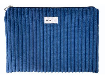 Plochá kosmetická taška Prestitch | Velvet (modrá)