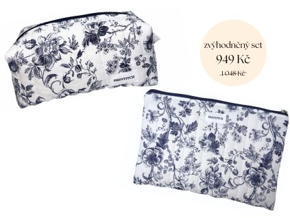 Zvýhodněný set | Floral (temně modrá)