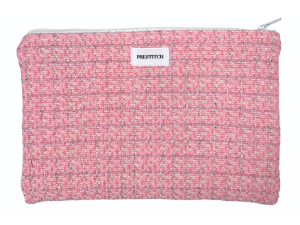 Plochá kosmetická taška | Luxe (růžová)
