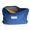 Plochá kosmetická taška Prestitch | Velvet (modrá)