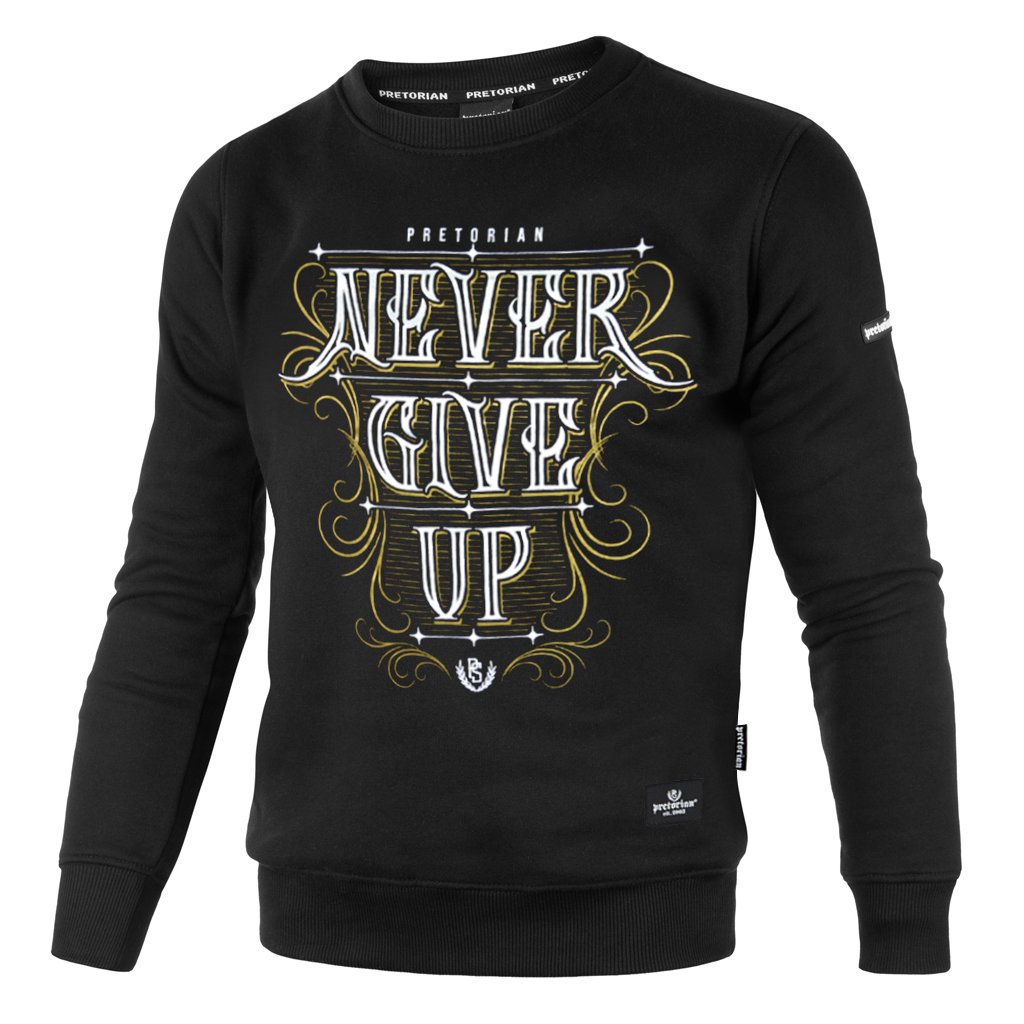Mikina Pretorian "Never give up"