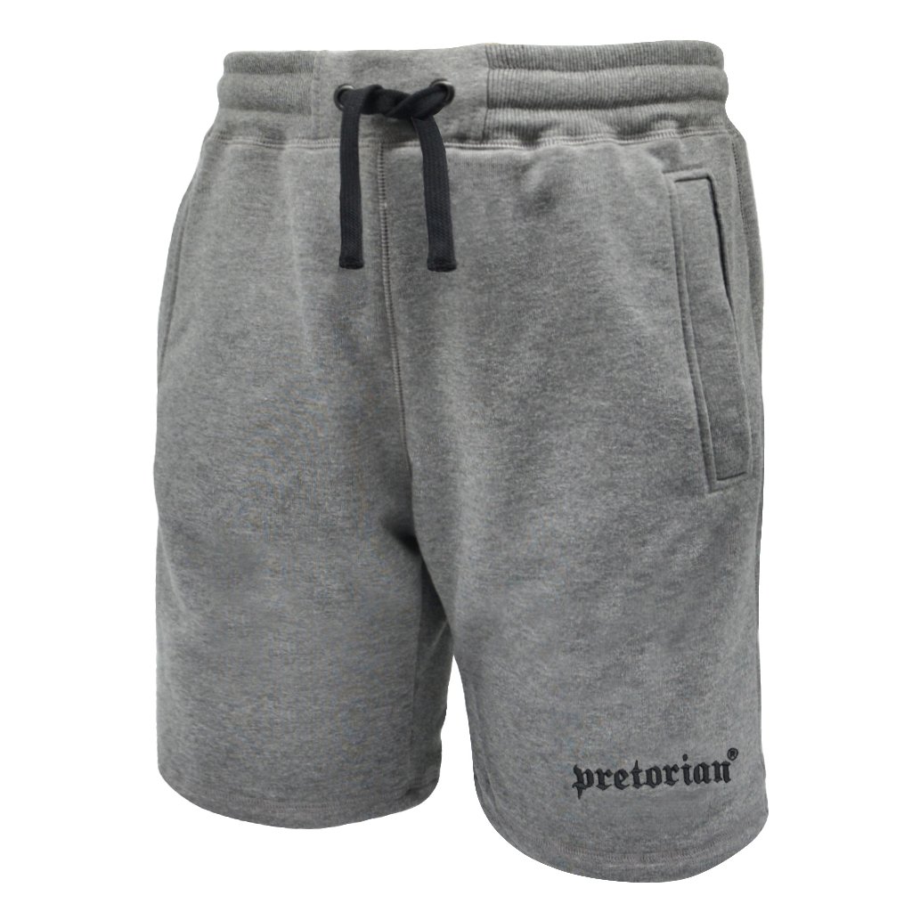 Bavlněné šortky Pretorian 'Logo' - šedé