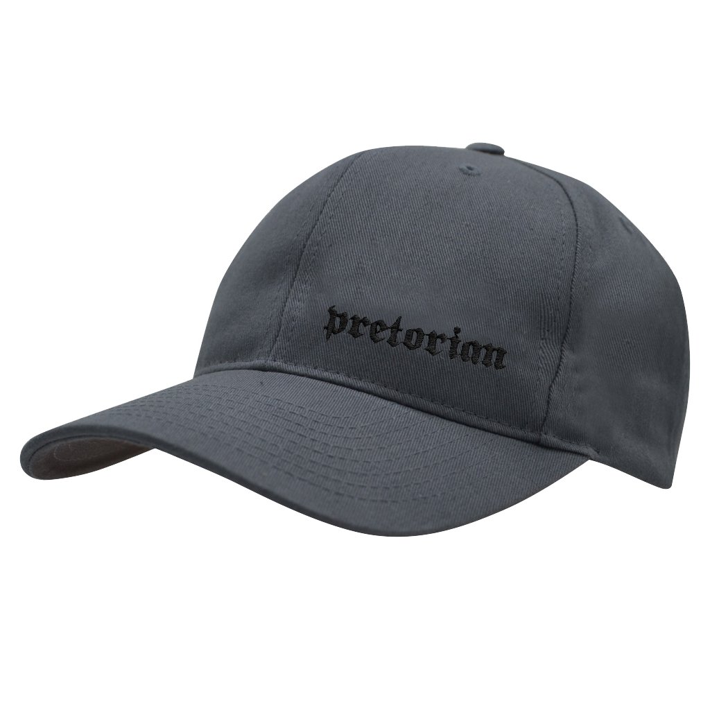 Kšiltovka Pretorian 'Logo Black' - šedá