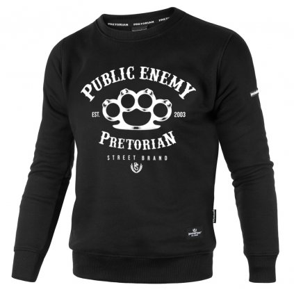 Černá mikina Pretorian "Public Enemy"