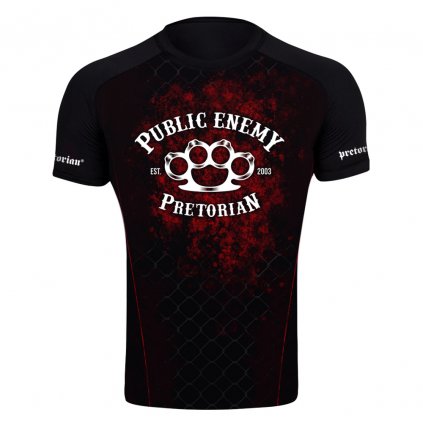 Rashguard s krátkým rukávem Pretorian "Public Enemy"