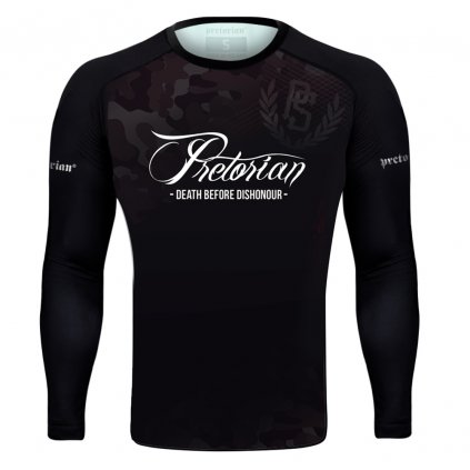 Rashguard s dlouhým rukávem Pretorian "Death Before Dishonour"