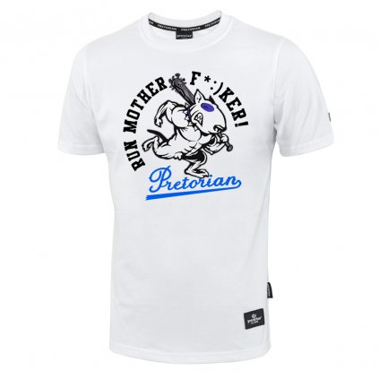 Bílé tričko Pretorian "Run motherf*:)ker!"