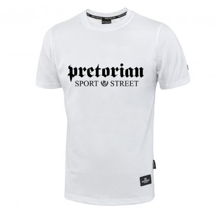 Klasické tričko Pretorian "Sport & Street" - bílé