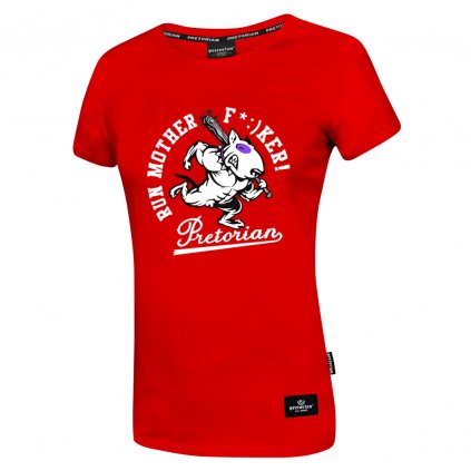 Červené dámské tričko Pretorian "Run motherf*:)ker!"