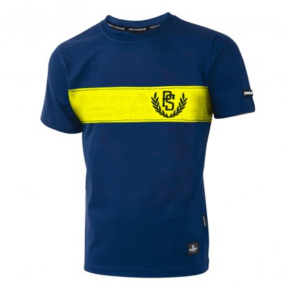 Tričko Pretorian "Trouble Yellow Strap" - tmavě modrá