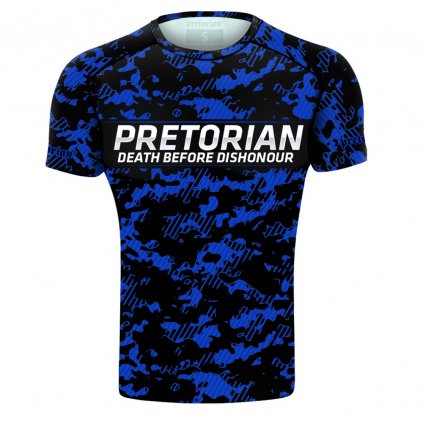 Rashguard s krátkým rukávem Pretorian "Blue Camo"