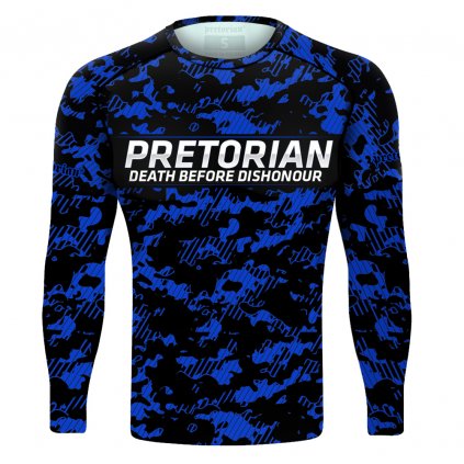 Rashguard s dlouhým rukávem Pretorian "Blue Camo"