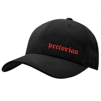 Černá kšiltovka Pretorian "Logo Red"
