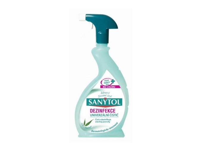 10736 sanytol dezinfekcia univerzalny antibakterialny cistic s vonou eukalyptu 500ml s rozprasovacom