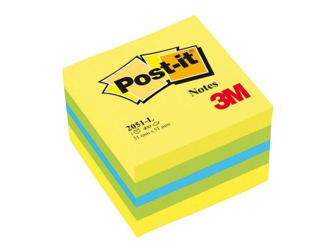 MM205120 Blocek kocka Post it 51x51 mini mix farieb