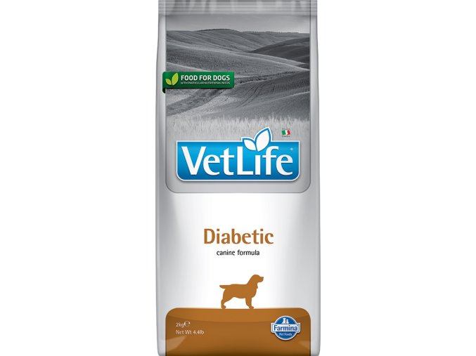 Farmina Vet Life canine 2kg DIABETIC [3D Front]@web
