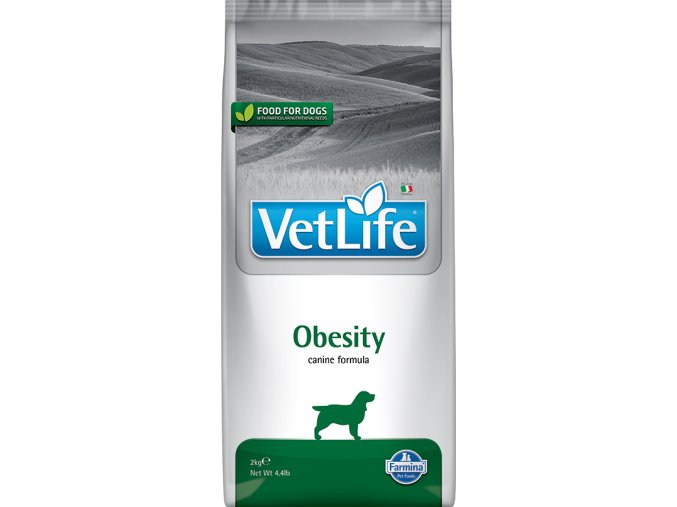 Farmina Vet Life canine 2kg OBESITY [3D Front]@web