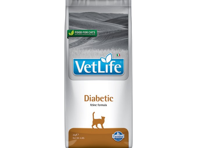 Farmina Vet Life feline 2kg DIABETIC [3D Front]@web