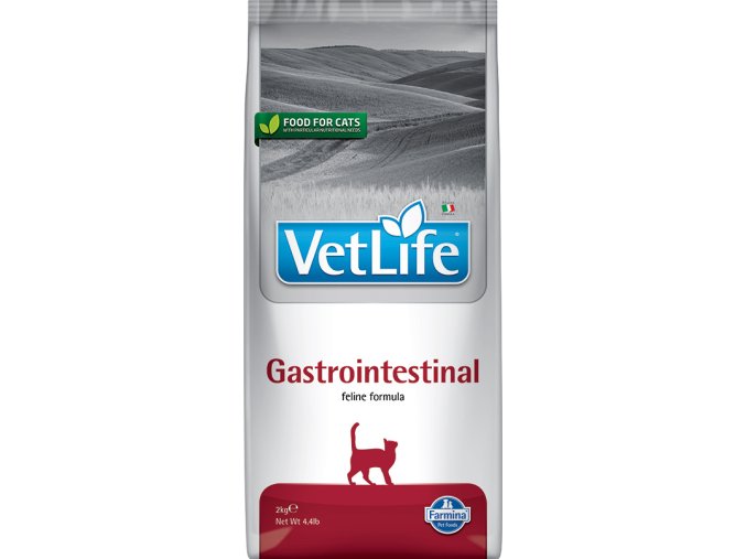 Farmina Vet Life feline 2kg GASTROINTESTINAL [3D Front]@web