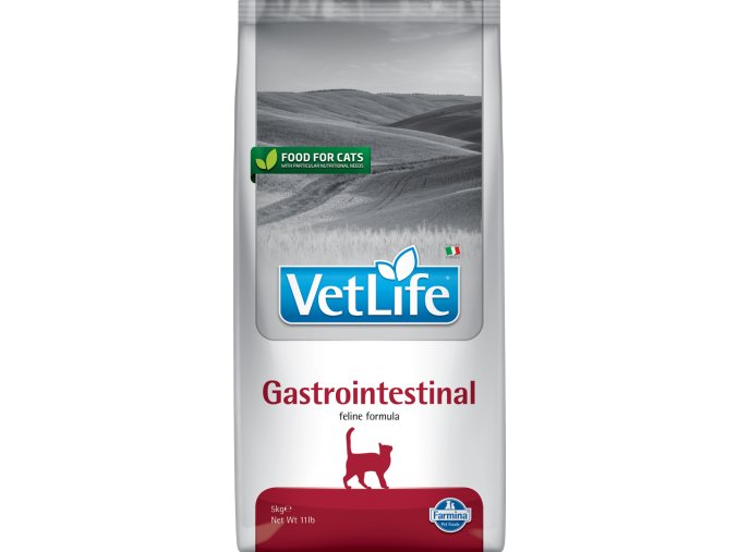 Farmina Vet Life feline 5kg GASTROINTESTINAL [3D Front]@web