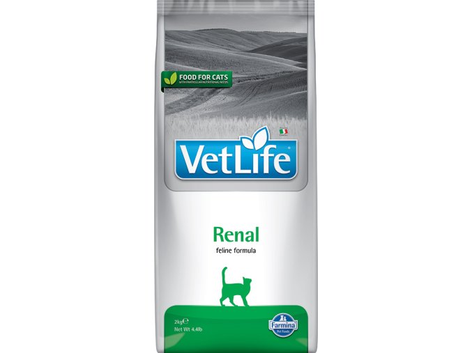 Farmina Vet Life feline 2kg RENAL [3D Front]@web