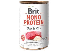 brit monoprotein beef rice