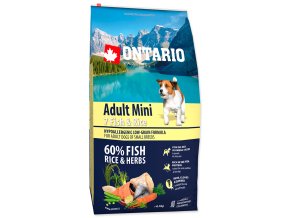 23375 ontario dog adult mini fish rice 6 5kg