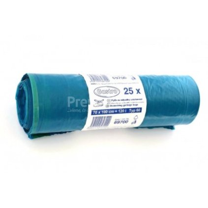 Vrece 120L 70x100cm 10ks zaťahovacie 4S