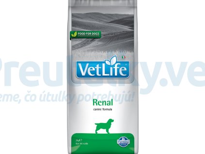 Farmina Vet Life canine 2kg RENAL [3D Front]@web