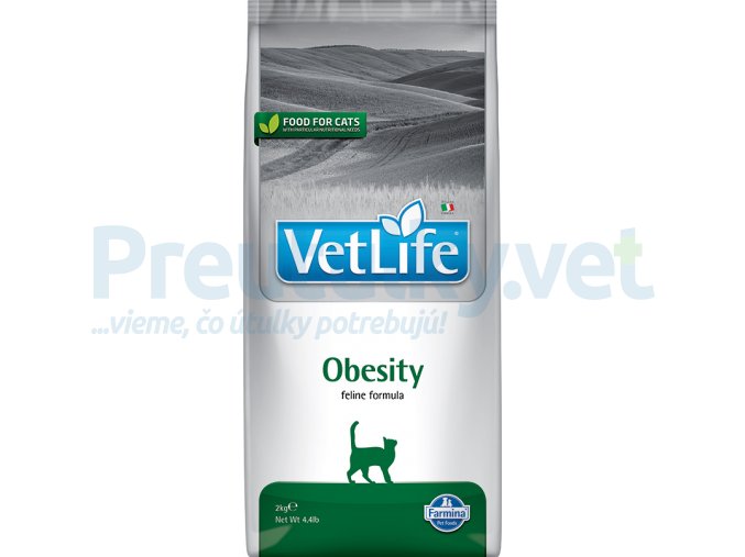 Farmina Vet Life feline 2kg OBESITY [3D Front]@web