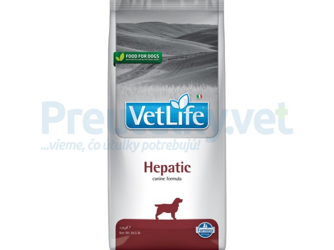 Farmina Vet Life canine 12kg HEPATIC [3D Front]@web