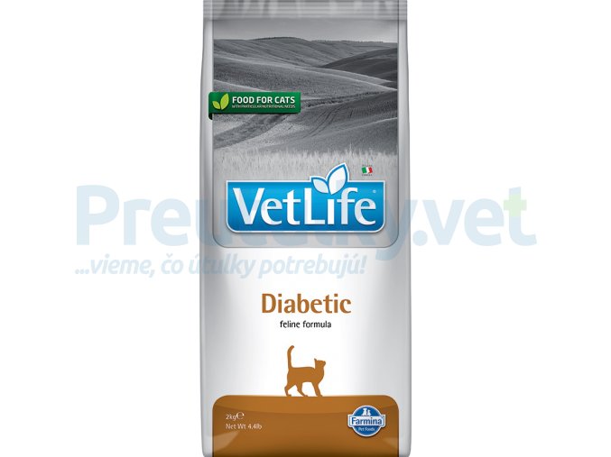 Farmina Vet Life feline 2kg DIABETIC [3D Front]@web