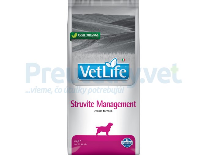 Farmina Vet Life canine 12kg STRUVITE MANAGEMENT [3D Front]@web