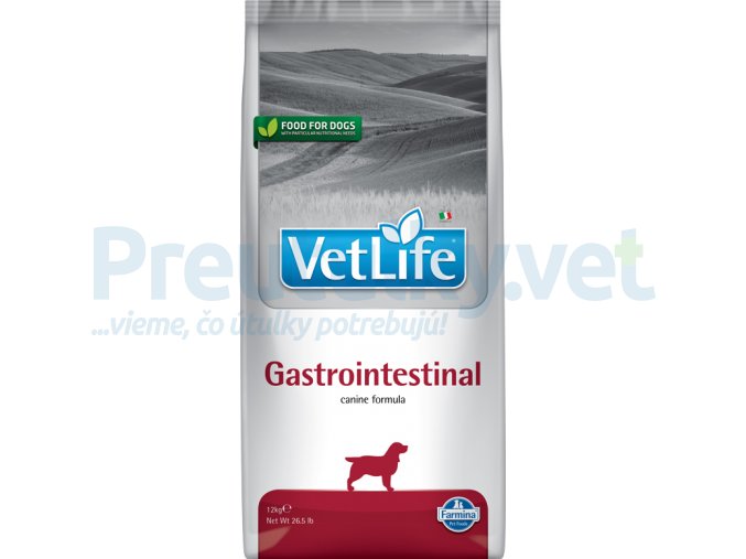 Farmina Vet Life canine 12kg GASTROINTESTINAL [3D Front]@web