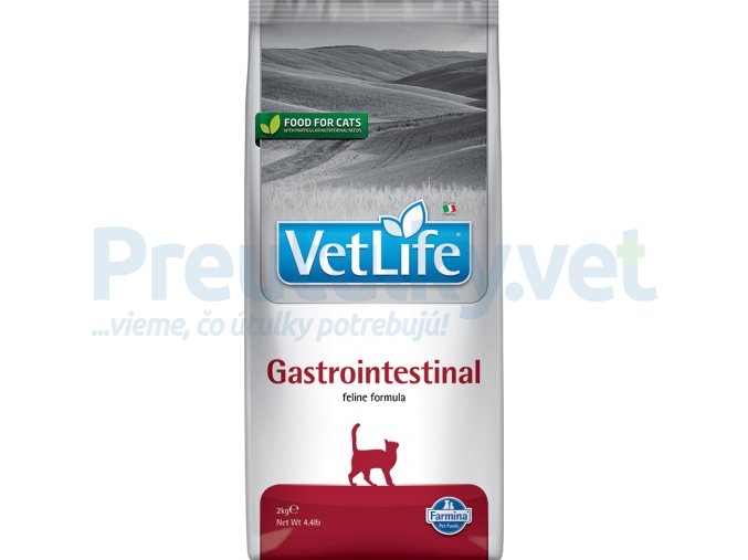 Farmina Vet Life feline 2kg GASTROINTESTINAL [3D Front]@web