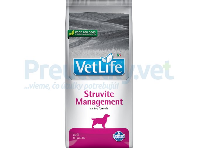 Farmina Vet Life canine 2kg STRUVITE MANAGEMENT [3D Front]@web