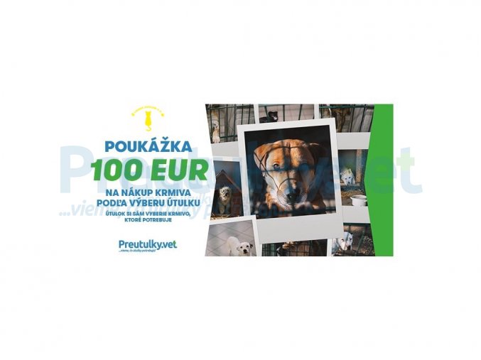 POUKÁŽKA NA NÁKUP KRMIVA 100 EUR LZV
