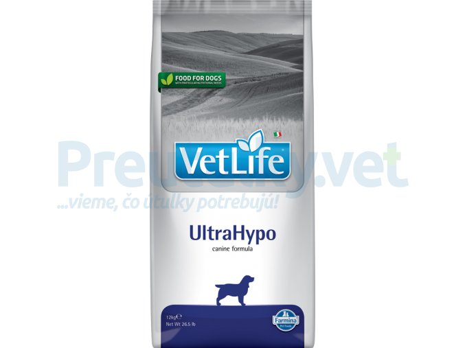 Farmina Vet Life canine 12kg ULTRAHYPO [3D Front]@web