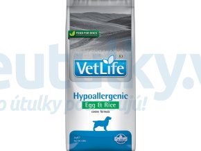 Farmina Vet Life canine 2kg HYPOALLERGENIC EGG & RICE [3D Front]@web
