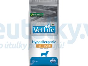 Farmina Vet Life canine 2kg HYPOALLERGENIC FISH & POTATAO [3D Front]@web