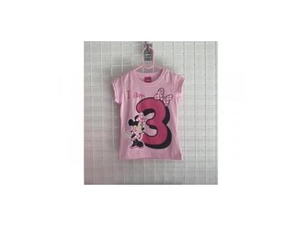 Narodeninové tričko 3 roky ružové