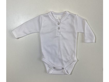 veľ.62 Biele body s dlhým rukávom