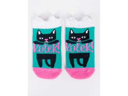 skarpety z elementem 3d uszy dziewczece kotek 6pak (4)