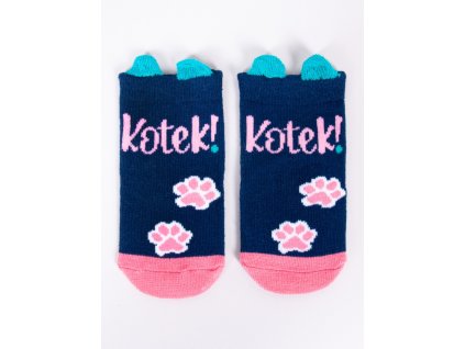 skarpety z elementem 3d uszy dziewczece kotek 6pak (3)