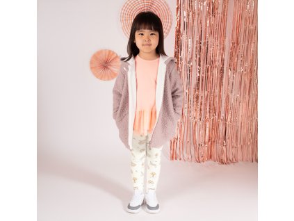 legginsy bawelniane dziewczece jednorozce tecza