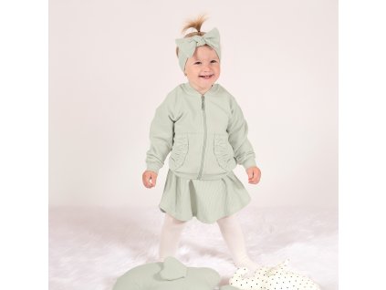 bluza dresowa bomberka dziewczeca oliwkowa liz