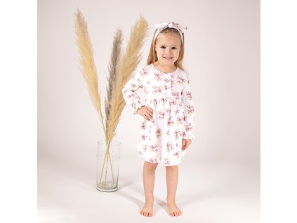 sukienka dl rekaw dziewczeca kwiatki lou 68 12